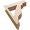 Ekena Millwork 8-in W x 28-in D x 36-in H Funston Block Rough Cedar Woodgrain TimberThane Outlooker, Primed Tan OUTUR080X28X36FST44RCPR - alternate 2